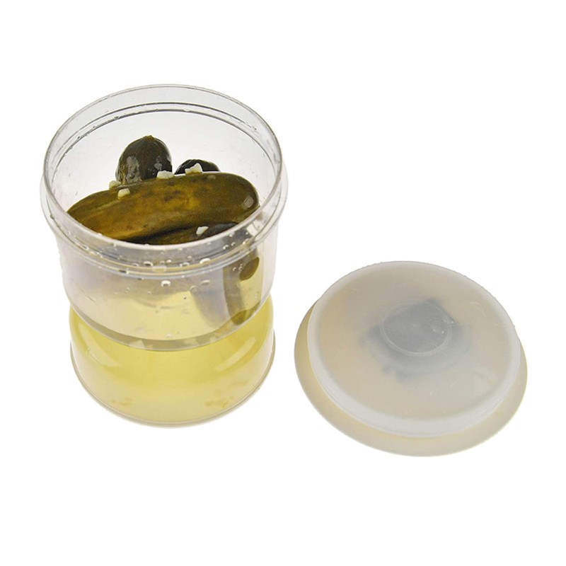 Pickles Jar Dry and Wet Dispenser Pickles Olives Hourglass Jar