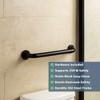 18" Stainless Steel Matte Black Restroom Grab Bar - Wall