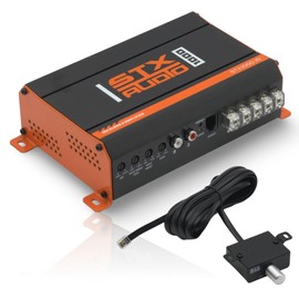 STX Audio STX1000.1D 1000-Watt Monoblock Class D Amplifier, 1 Ohm Stable, 600W RMS, MOSFET Circuit Design, Adjustable Bass Boost and LPF for Car Audio Systems