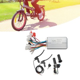 Electric Bike Conversion Kit, 36V 48V 250W E-Bike Conversion Kits, Brake Lever, Brushless Motor Controller, Throttle Grip with LCD Display for DIY Electric Tricycles and Motorcycle