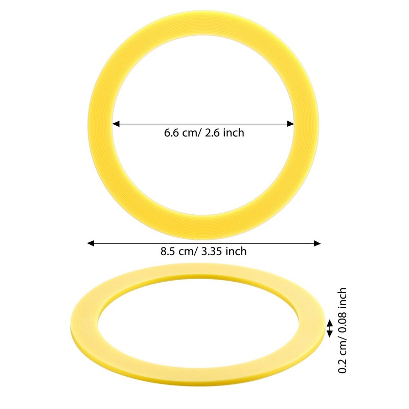 6 Packs Canister Toilet Flush Valve Seal Replacements for Toilets