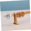 Operitacx Curtain Pole Decorative Head Rods Curtain Rod for Room