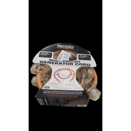 RIDGID 5 ft. 12/4 In-Line Multi-Outlet Generator Cord 615-16456HDR