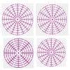 6 Pcs 8/12/16 Segment Dot Painting Tool Stencil Target Pattern