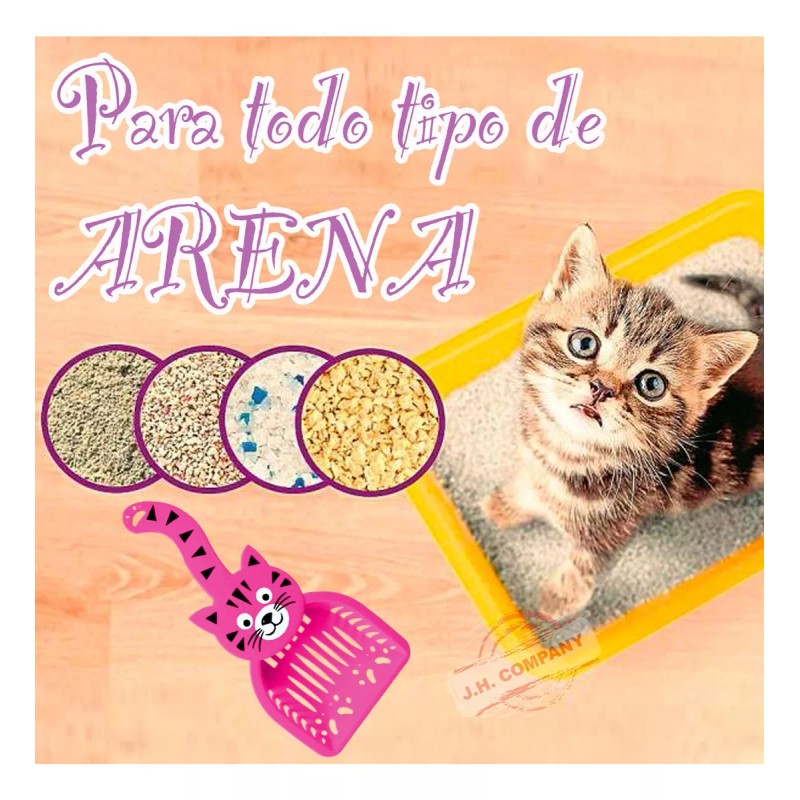 J.H. Company Pala Para Arenero De Gato Mascota Recogedora Heces