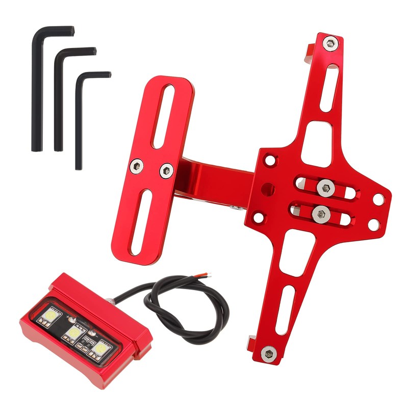 Windance Motorcycle License Plate Bracket,Universal Adjustable Fender Eliminator Kit, CNC