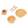 Baby Feeding Set Cute Bear Shape Soft Safe Silicone Toddler