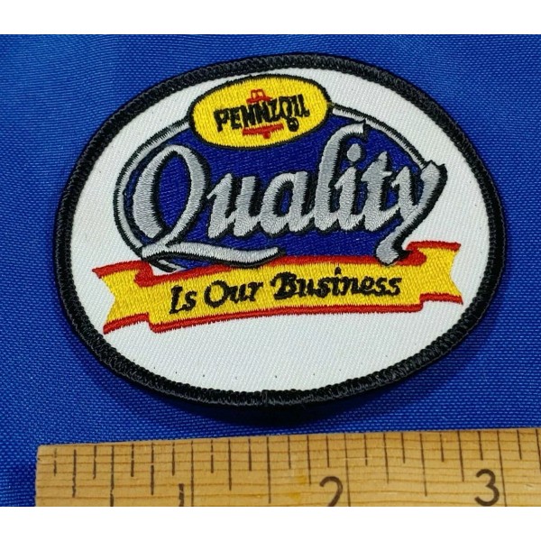Pennzoil Motor Oil Racing 3" VTG Iron On Patch Quality