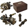 Medieval Replicas 5 inch Marine Sextant Large Brass Navigation Instruments