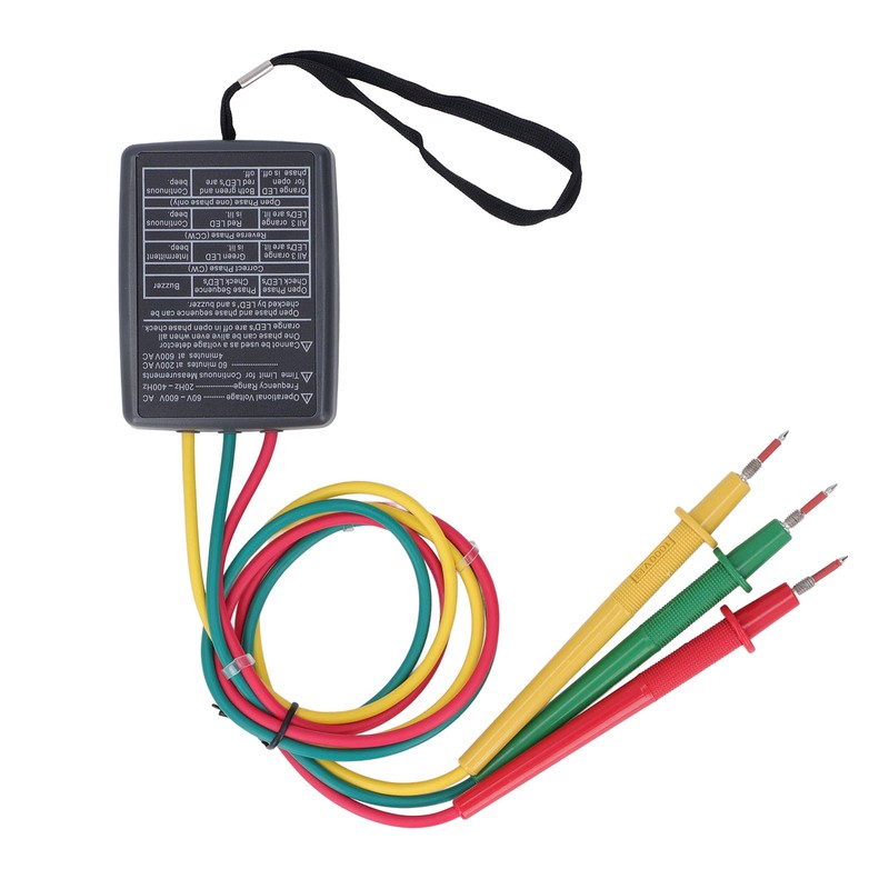 Phase Rotation Meter 5 LED Indicator No Battery Design 3