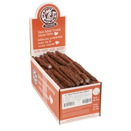 Happy Howie's Beef Woof Stix - Flavorful Slow Cooked Beef Stick, Natural Ingredients, Healthy Soft Dog Treats, Hormone Free - 80 Count (Pack of 1)