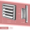 Stainless Steel Weather Protection Grille Ventilation Grille 100 mm 125