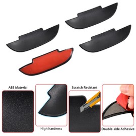 KEWISAUTO Door Bowl Scratch Protector for 2011-2025 Dodge Charger, Matte Black Door Handle Paint Cover Guard Handle Bowl Protection Cover Trim for Dodge Charger 2011-2025 Accessories - 4PCS