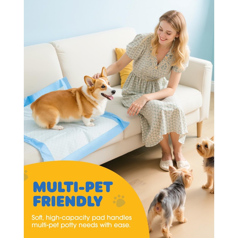 50-Pack X-Large Puppy Pads - 34" x 28" Pee Pads