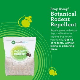Stay Away Rodent Repellent - Pest Control for Indoor Use - Safe for Kids & Pets When Used As Directed - with Plant Fibers, Balsam Fir & Fragrance Oil - 6-Pack with Extended Release Pouch Pod