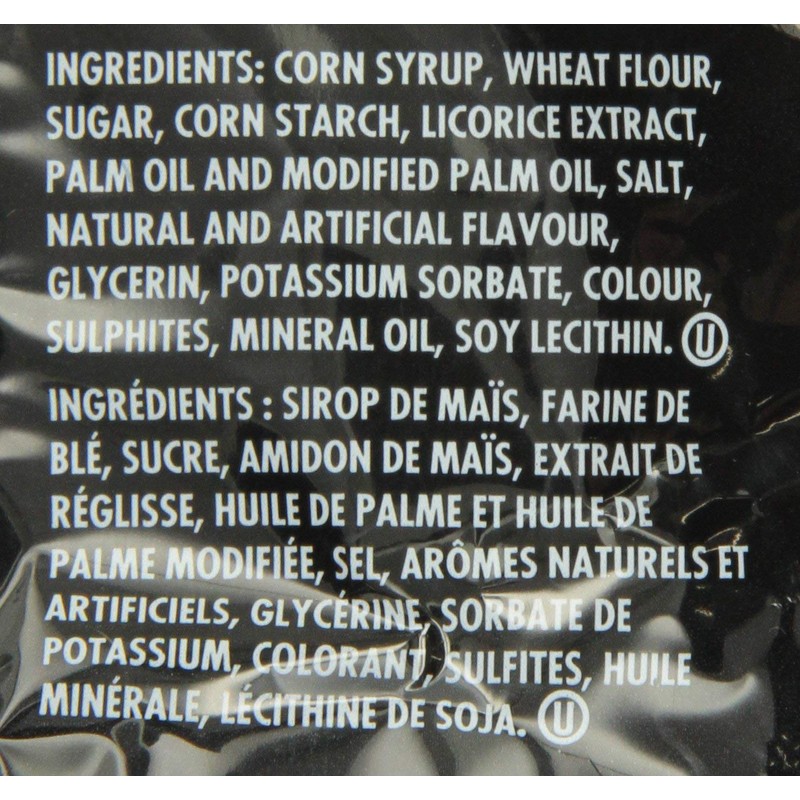 TWIZZLERS Black Licorice Candy, 375 Gram