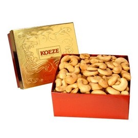 Koeze Colossal Cashews - 10 oz. Gift Box - Roasted and Salted Jumbo Cashews - Perfect for celebrations, birthdays, holidays and more!