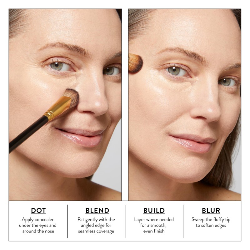 LAURA GELLER NEW YORK Angled Precision Concealer Brush - Professional