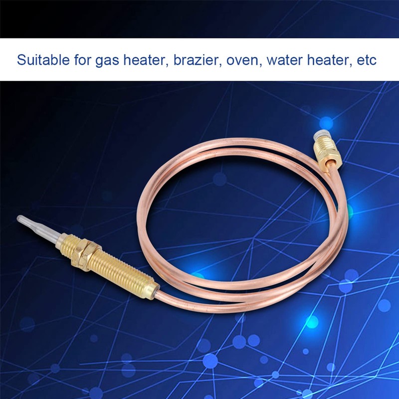 BuyWeek Thermocouple Replacement M8 Thread Heating Thermocouple Probe 600mm for