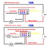 VOKTTA 2PCS 0.28" Digital Voltmeter Ammeter DC 0~100V 10A Dual