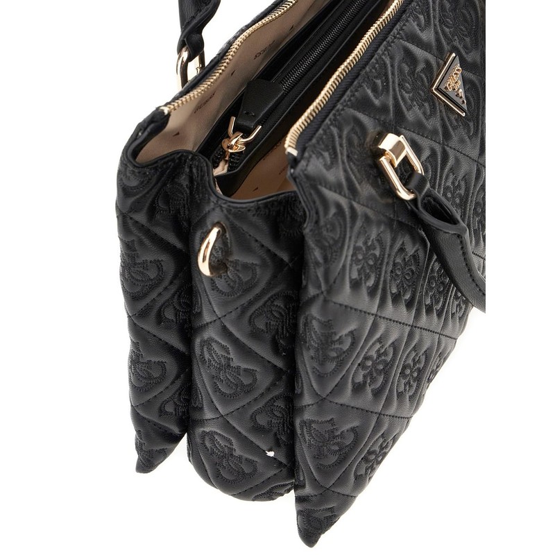 GUESS Adelasia Multi Compartment Satchel, Black