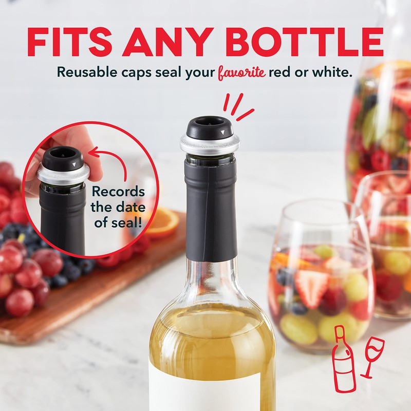Dash Serve & Preserve Wine Set – Rechargeable Electric Wine