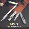 XUDIY 3 PCs Foldable Multi Tool with Steel Handle, UK