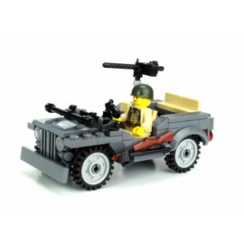 Battle Brick WW2 4 x 4 Utility Vehicle Custom Set