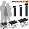 Portable Camping Table, Compact Camping Side Table with Carrying Bag,