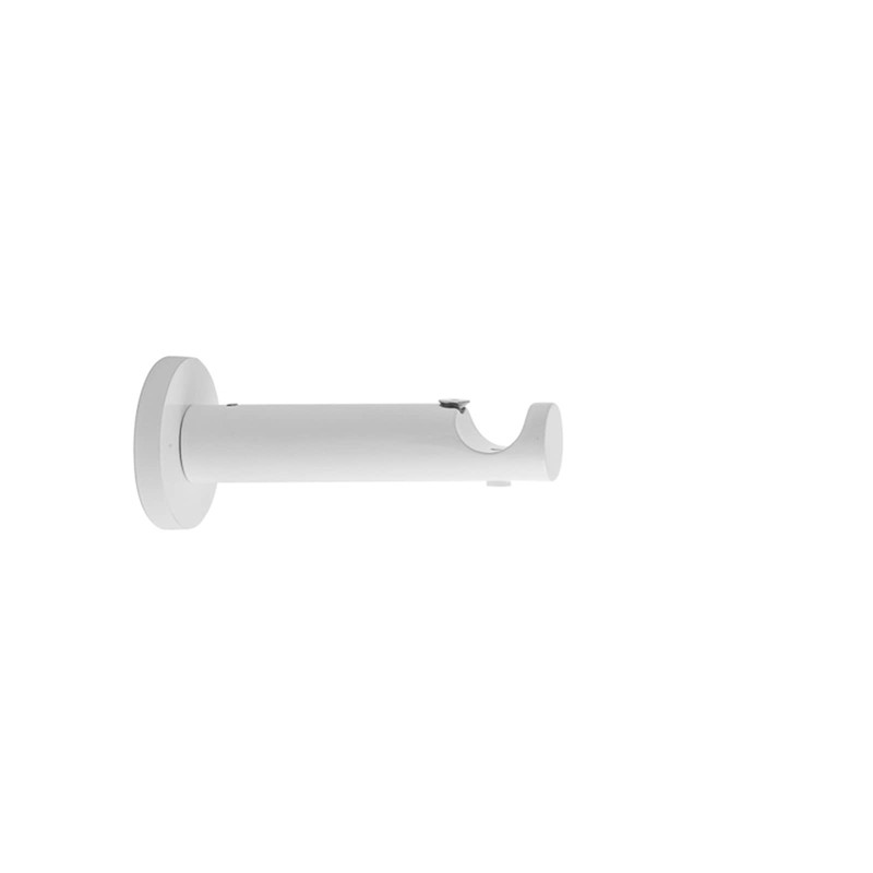 MDEKOR Wall Bracket 1-Track White Glossy P Wall Bracket with