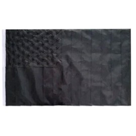 3X5 US Civil Peace BLACKOUT TACTICAL Nylon 600D Embroidered Sewn USA Flag Banner