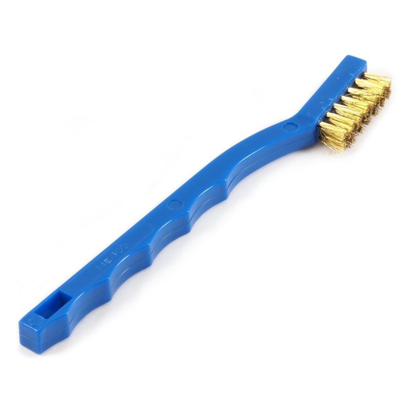 Forney 70489 Wire Brush, Brass with Plastic Handle, 7-1/4-Inch-by-.006-Inch