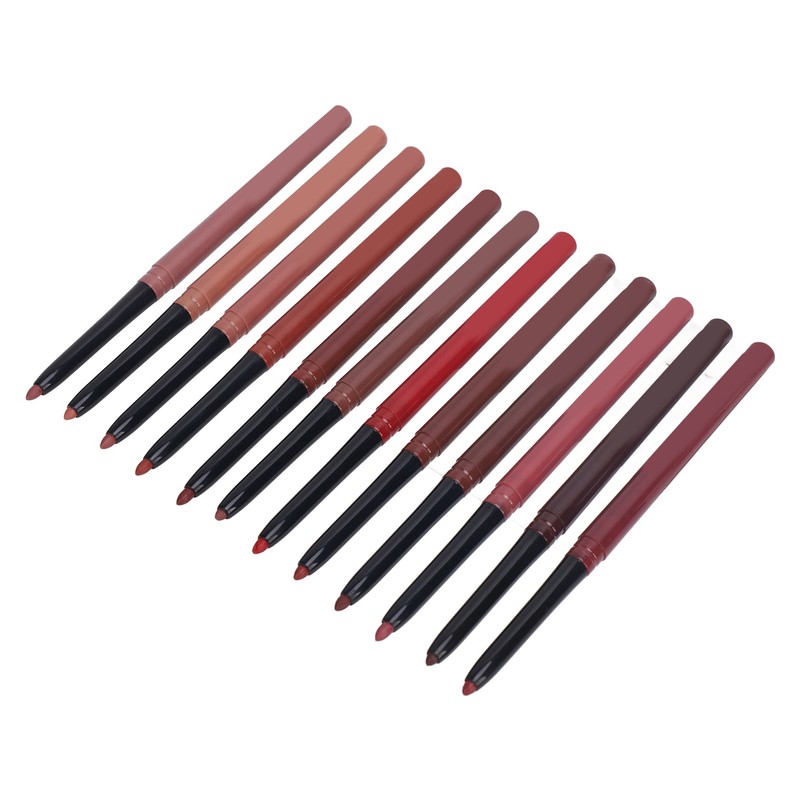12pcs Lip Liner Set Matte Lip Liners Kit Waterproof Long