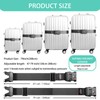 Luggage Strap Belt for 20"-28" Suitcase with TSA Approved 3-Dial