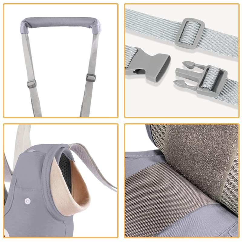 Huifen Arnés para caminar, ajustable para bebé, con entrepierna desmontable,