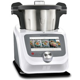 Gleitbrett aus Acryl | schwarz glänzend | 37x27cm für Monsieur Cuisine Smart | Connect und weitere Küchengeräte | mit hochwertigen Teflongleitern für müheloses Verschieben | Made in Germany