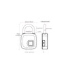 Cactus Life Fingerprint Authentication Padlock, Smartphone Bluetooth Detachment, 2-way, No