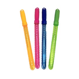 4 x Magic Wand for Soap Bubbles - Sword Magic Bubbles - Large Soap Bubbles for Birthdays, Garden Parties and Weddings, Bubble Stick, Sword Soap Bubbles (4 Pieces - 27.5 cm)