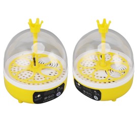 Mini Egg Incubator, 4 Eggs Candler 360°Visual Mini Household Turning Hatcher Incubator Temperature Control Digital Incubators Poultry Hatching Machine for Chickens, Parrots,