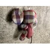 Elephant WANAR'S HANDCRAFTED FLANNEL ANIMAL DOLL KEYCHAIN - ELEPHANT