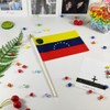 QQSD Venezuela Small Flag Venezuelan Stick Mini Hand Held Flags