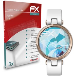 atFoliX Screen Protector Compatible with Garmin Lily Film, Ultra Clear and Flexible FX Screen Protector (3X)