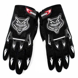 Adult Black Gloves Motorcycle Full Finger Gloves for MX Motorbike Motocross BMX MTB Sport Outdoor Winter - Adult Medium