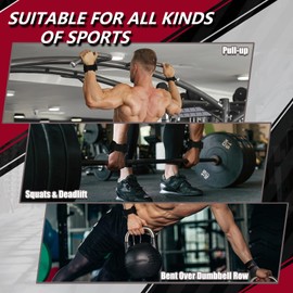 AOTWAN Lifting Straps Strength Training, Lifting Straps Made of Double Layer Cowhide Leather, Lifting Straps for Bodybuilding & Fitness, Wrist Protection, Lifting Straps Gym for Women and Men, Dark