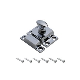 Chrome Turn Catches Harmac House® 2 Pack Twist Door Locks Cupboard Cabinet Wardrobe Thumb Turn Catch Latches