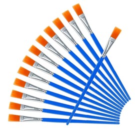 TKY Paint Brushes, Brushes, Flat Brushes, Watercolor Painting, Oil Painting, Acrylic Painting, Set of 100