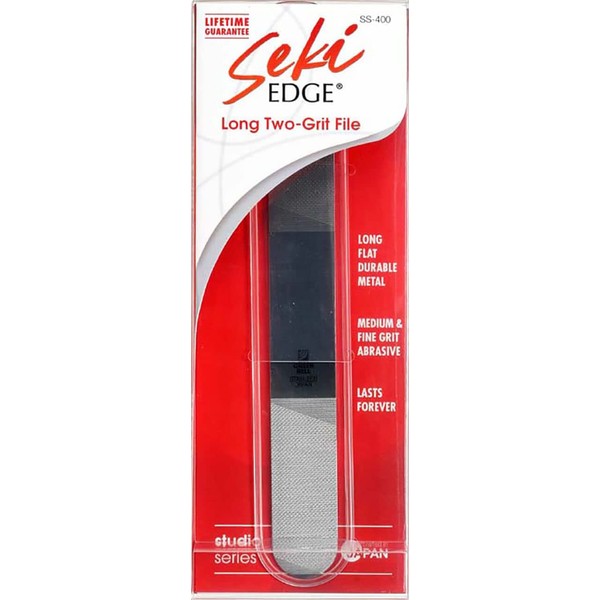 Seki Edge Long Nail File Coarse & Fine SS-400 Hand Sharpened Quality Product from Japan
