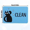 2pcs Double-Sided Black Cat Clean Dirty Dishwasher Magnet