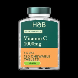 Holland & Barrett Chewable Vitamin C with Rose Hips 250 Tablets 500mg