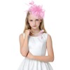 Bnsikun Girls Tea Party Fascinators Hats Lace Gloves Pearl Necklace